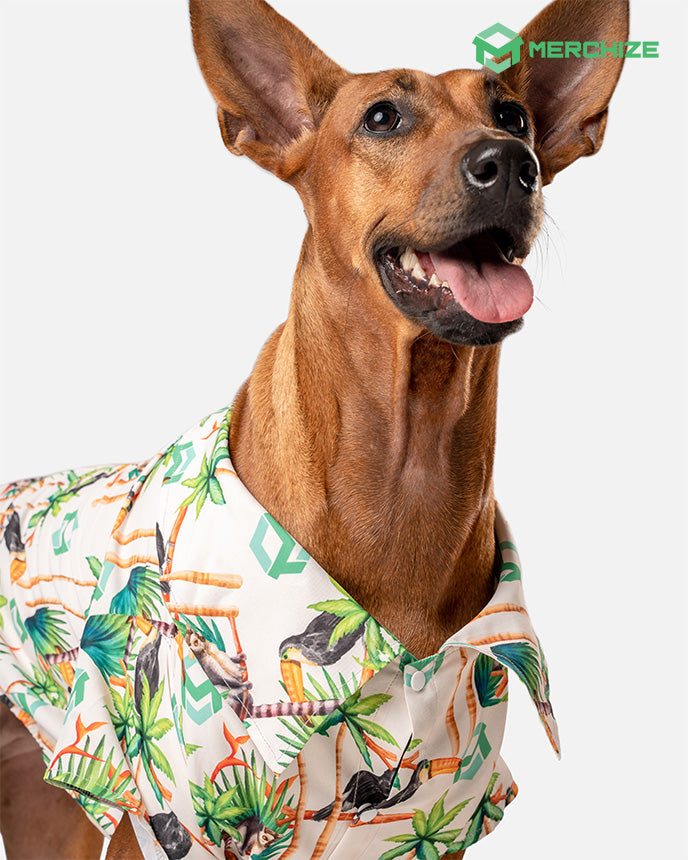 All-over Print Pet Hawaiian Shirt - S