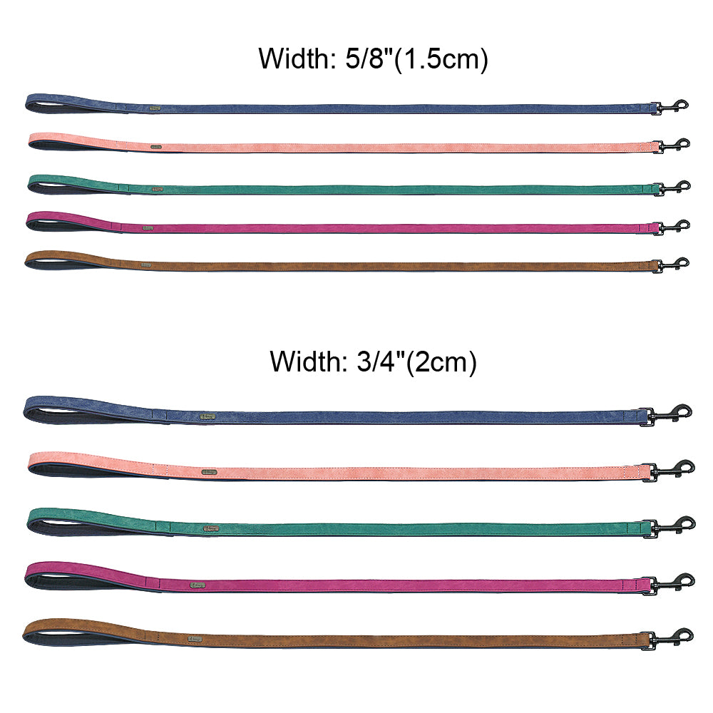 Dog Leash Harness Leather Lead Pet Dog Puppy