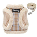 Winter Small Dog Harness Vest and Leash Set Cotton