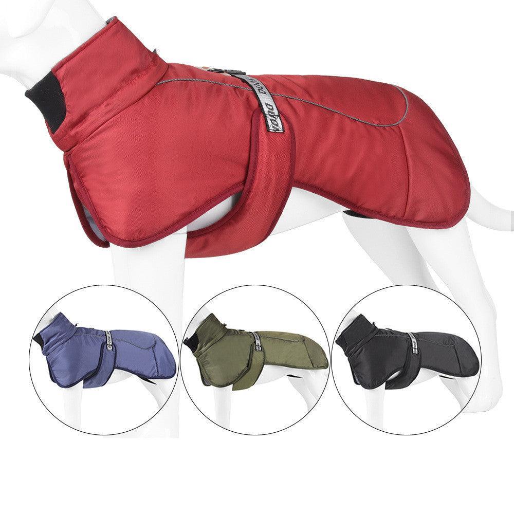 Cozy Canine Cloak: Stylish And Warm Pet Winter Wear With Reflective