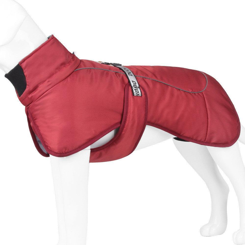 Cozy Canine Cloak: Stylish And Warm Pet Winter Wear With Reflective