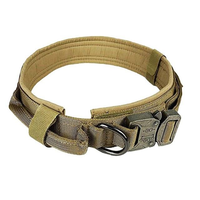Tactical Dog Collar with Handle | Durable Military K9 Gear