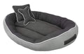 Reversible Grey Black Small Pet Bed Anti-Skid Base