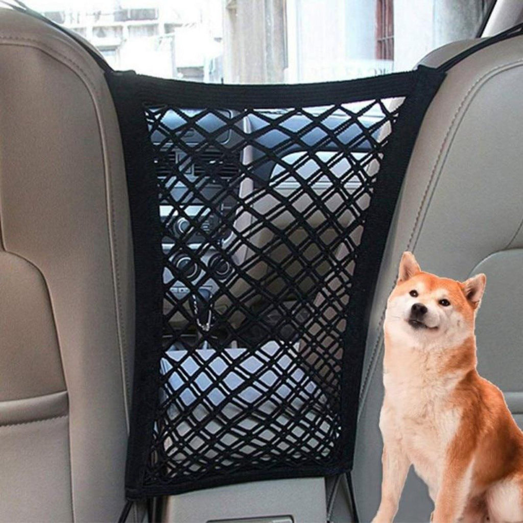 Premium Pet Car Barrier | Heavy Duty Mesh Partition & Organizer.