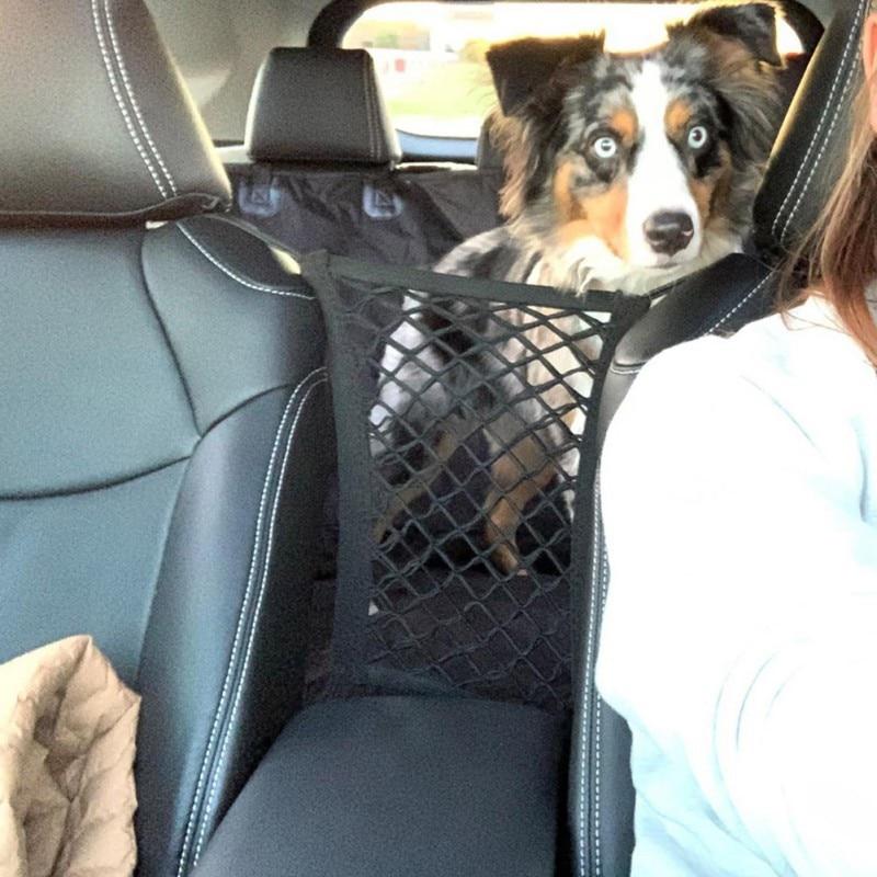 Premium Pet Car Barrier | Heavy Duty Mesh Partition & Organizer.